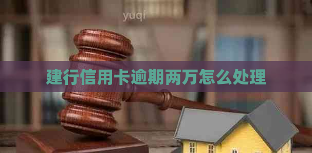 建行信用卡逾期两万怎么处理