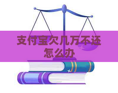 支付宝欠几万不还怎么办