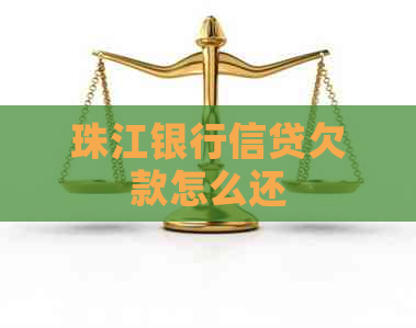 珠江银行信贷欠款怎么还