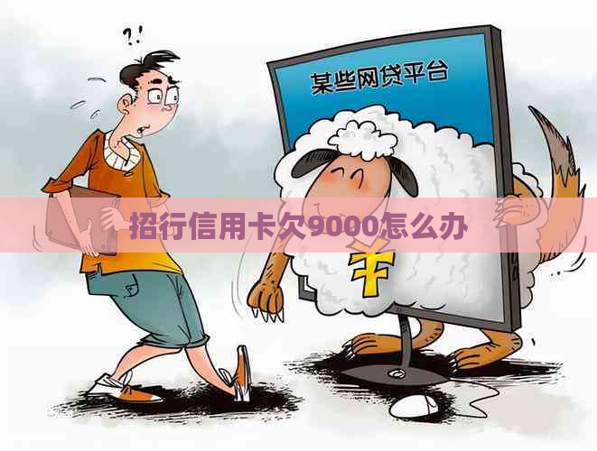 招行信用卡欠9000怎么办