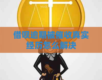 借呗逾期被真实经历怎么解决