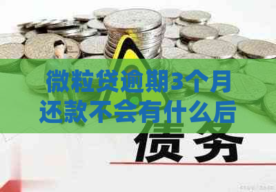 微粒贷逾期3个月还款不会有什么后果