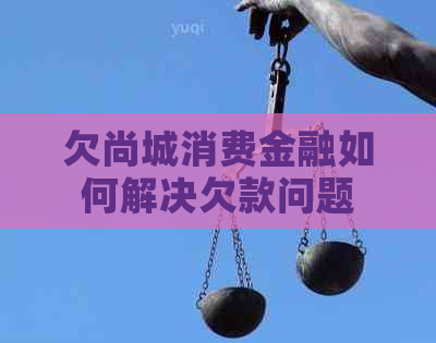 欠尚城消费金融如何解决欠款问题