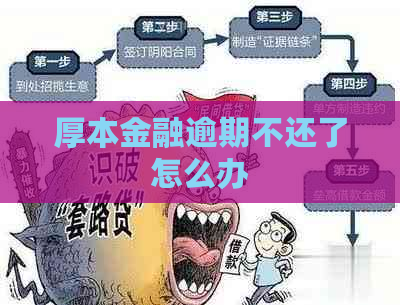 厚本金融逾期不还了怎么办