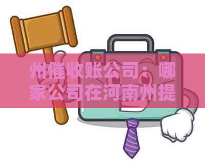 州账公司：哪家公司在河南州提供服务？