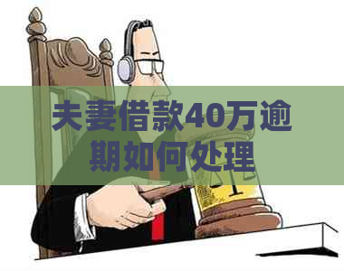 夫妻借款40万逾期如何处理