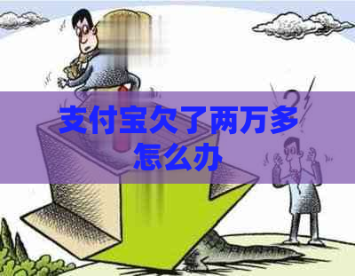 支付宝欠了两万多怎么办