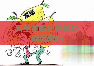 天星金融逾期能协商减免吗