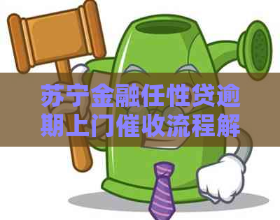 苏宁金融任性贷逾期上门流程解析