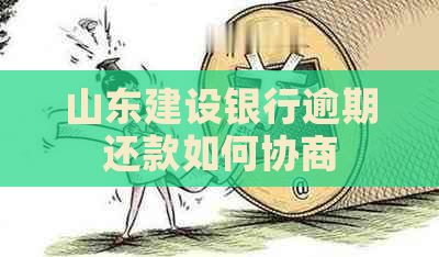 山东建设银行逾期还款如何协商