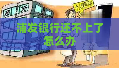 浦发银行还不上了怎么办