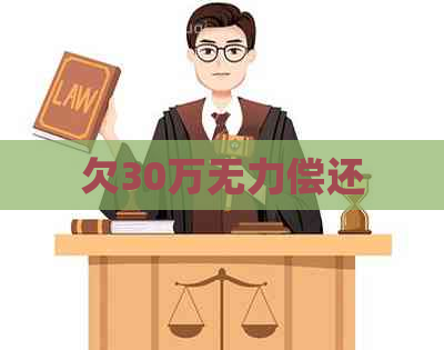 欠30万无力偿还
