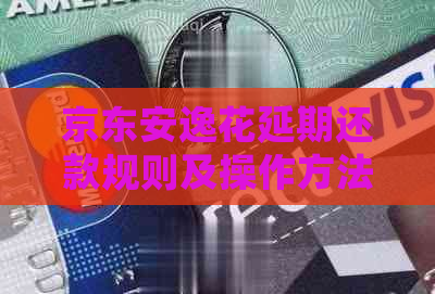 京东安逸花延期还款规则及操作方法