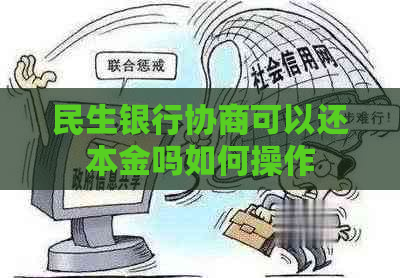 民生银行协商可以还本金吗如何操作