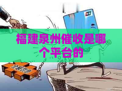 福建泉州是哪个平台的