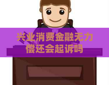 兴业消费金融无力偿还会起诉吗