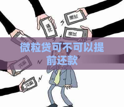 微粒贷可不可以提前还款