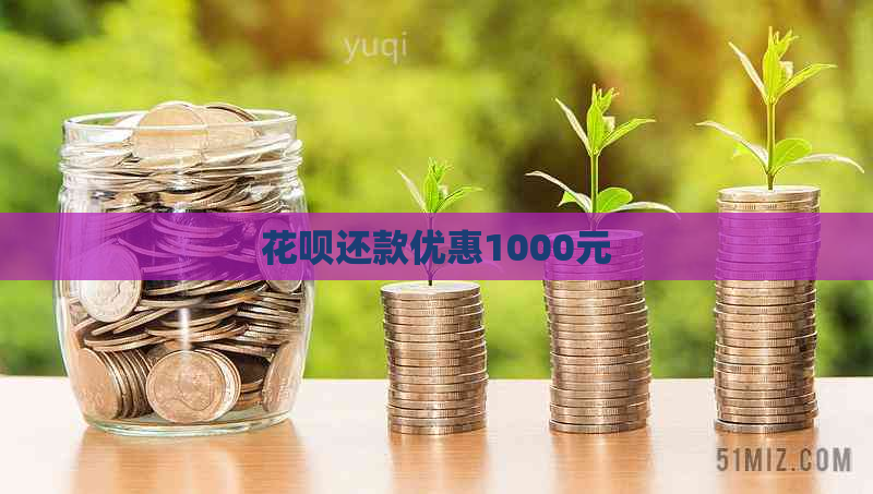 花呗还款优惠1000元