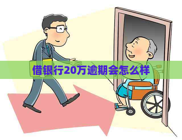 借银行20万逾期会怎么样