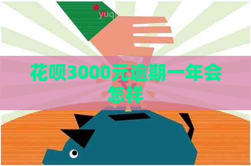 花呗3000元逾期一年会怎样