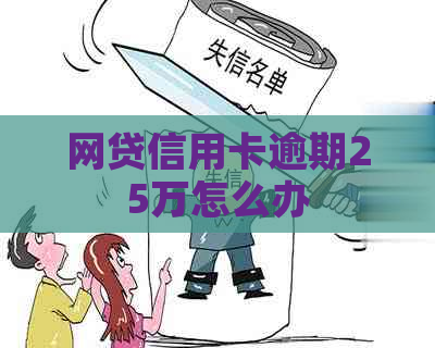 网贷信用卡逾期25万怎么办