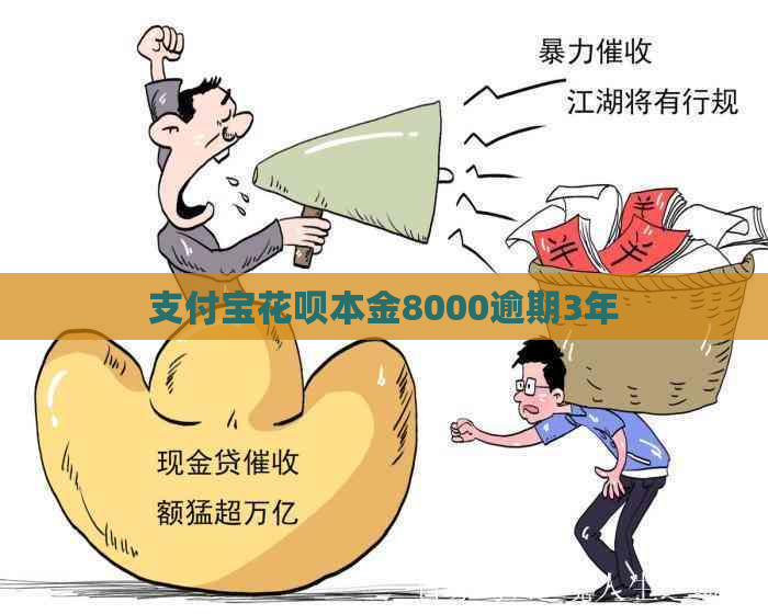 支付宝花呗本金8000逾期3年