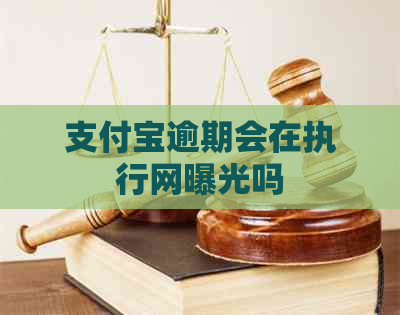 支付宝逾期会在执行网曝光吗