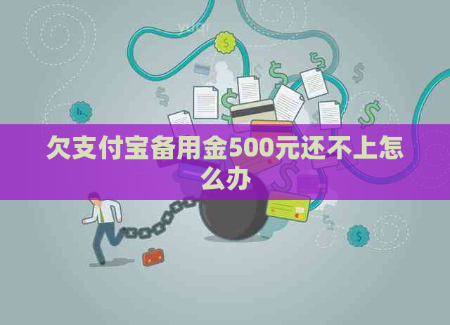 欠支付宝备用金500元还不上怎么办