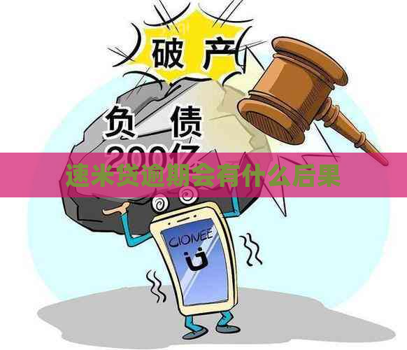 速米贷逾期会有什么后果