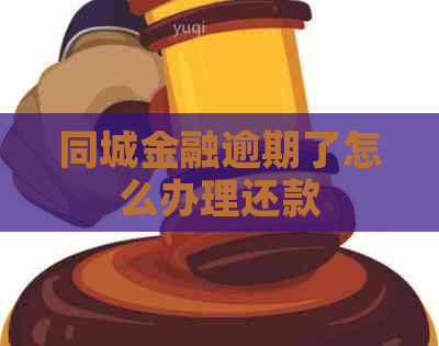 同城金融逾期了怎么办理还款