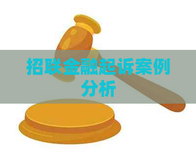 招联金融起诉案例分析