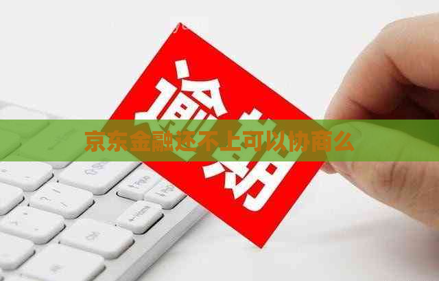 京东金融还不上可以协商么