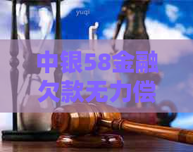 中银58金融欠款无力偿还怎么办