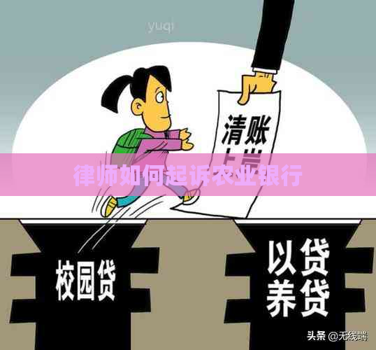 律师如何起诉农业银行