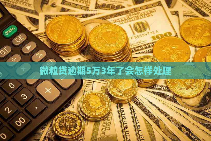 微粒贷逾期5万3年了会怎样处理