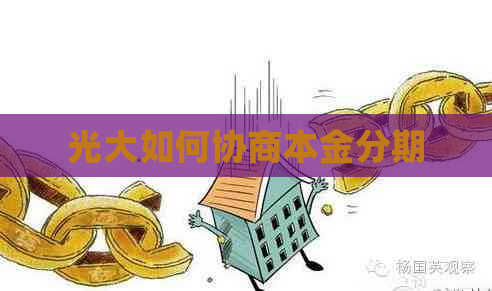 光大如何协商本金分期