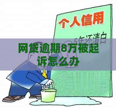 网贷逾期8万被起诉怎么办