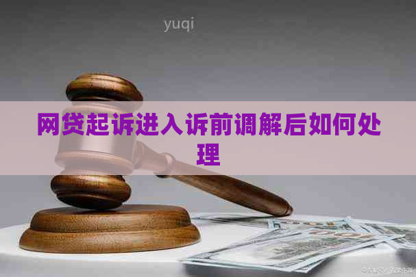 网贷起诉进入诉前调解后如何处理