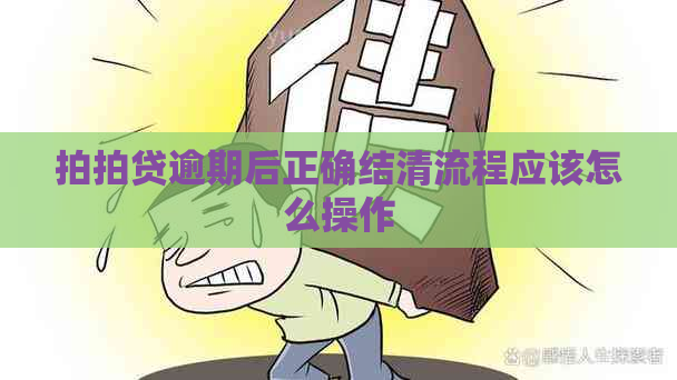 逾期后正确结清流程应该怎么操作