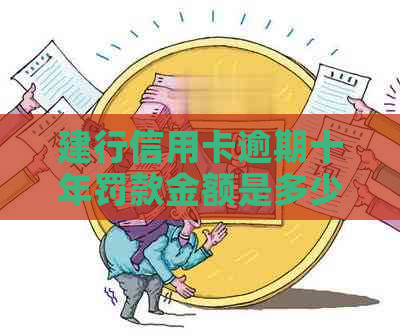 建行信用卡逾期十年罚款金额是多少