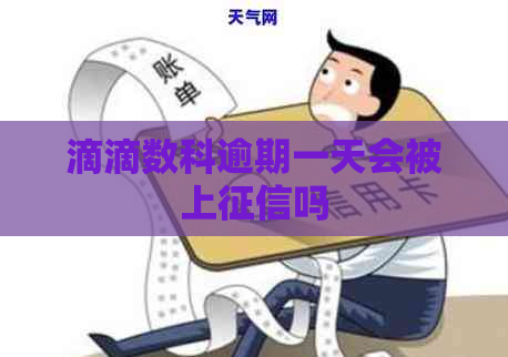 滴滴数科逾期一天会被上吗