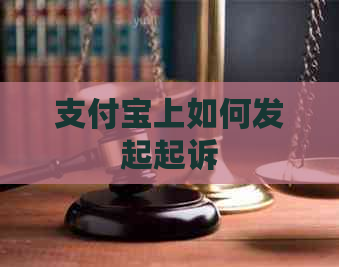 支付宝上如何发起起诉