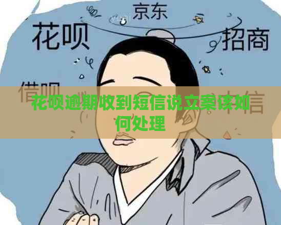 花呗逾期收到短信说立案该如何处理