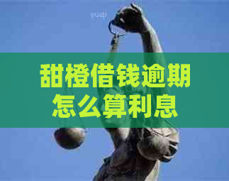 甜橙借钱逾期怎么算利息