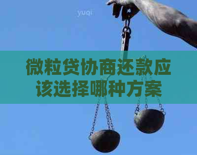 微粒贷协商还款应该选择哪种方案