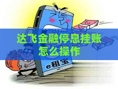 达飞金融停息挂账怎么操作