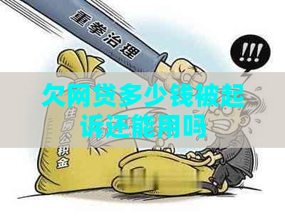 欠网贷多少钱被起诉还能用吗