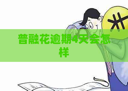 普融花逾期4天会怎样