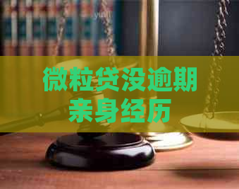 微粒贷没逾期亲身经历