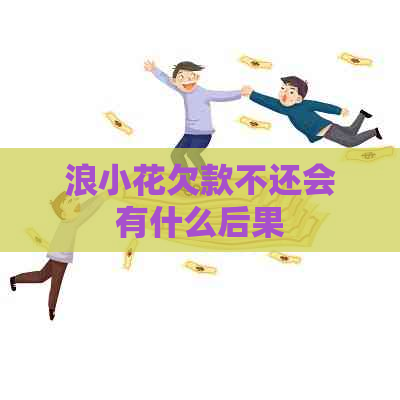 浪小花欠款不还会有什么后果